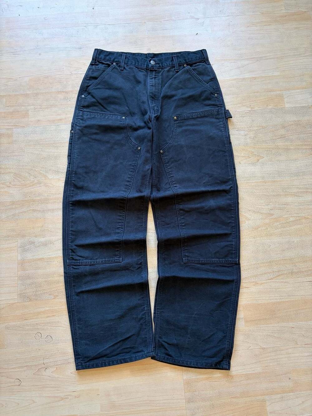 Carhartt Black Double Knee Work Pants